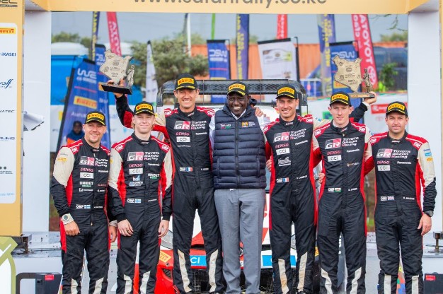 Ruto Congratulates Sebastian Ogier, Landais For Winning WRC Safari Rally